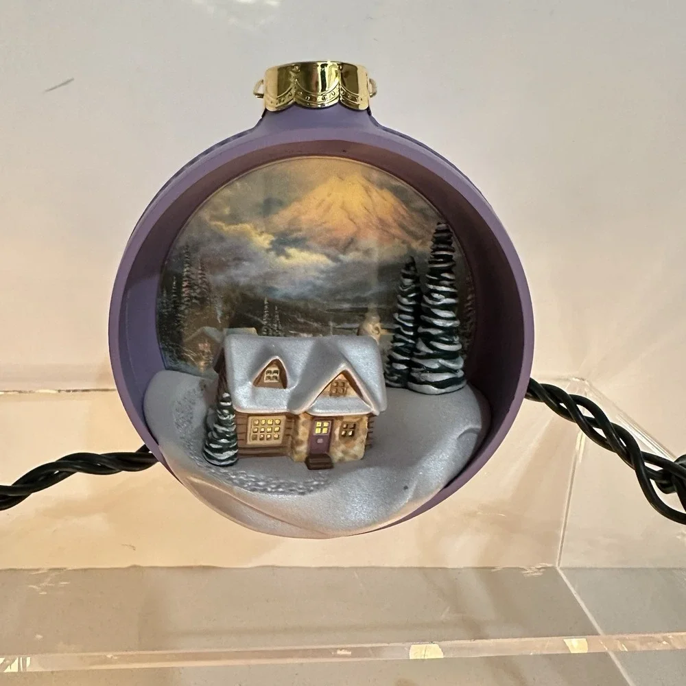 Hallmark Keepsake Christmas Ornament - The Warmth of Home - Thomas Kinkade‎ 1997